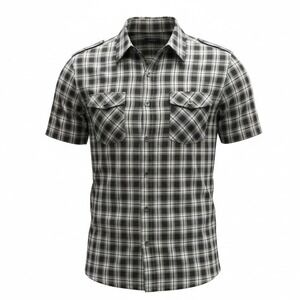 MEXX Mens XL Short Sleeve Button Up Shirt Casual Western Plaid